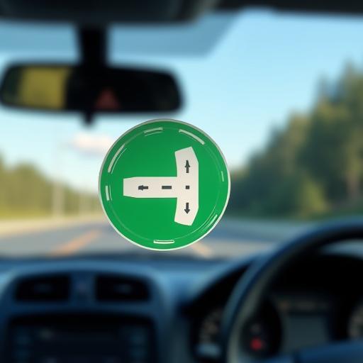 Example of an official Swiss motorway vignette sticker clearly displayed